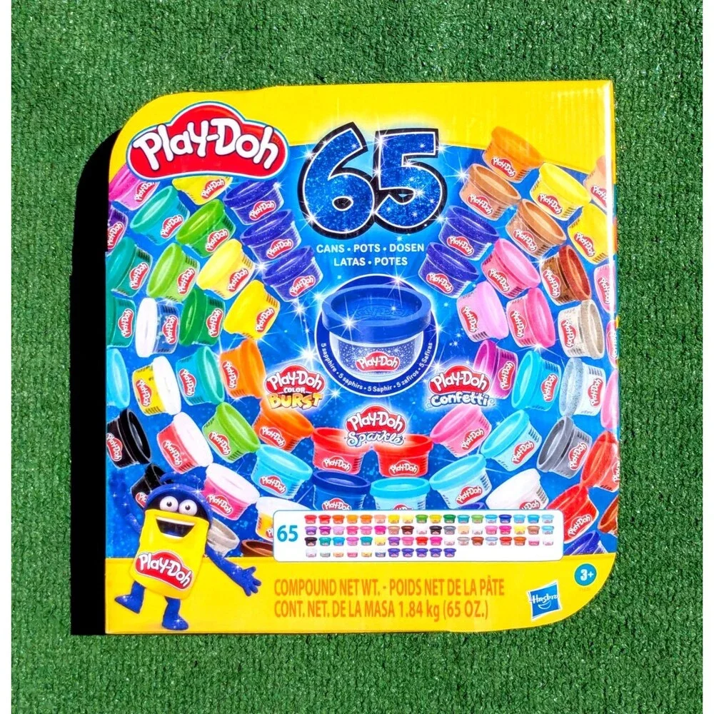 USED Play-Doh Ultimate Color Kids Toy Collection 45 Pack Assorted 28g Cans/Pots